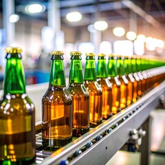 Beer bottles on a production line (1)