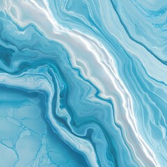 Blue Marble Abstract Art: Fluid Design with Textured Swirling Patterns and Cosmic Hues - Modern Elegance in Turquoise Tones with Serene Waves and Vibrant Colors.