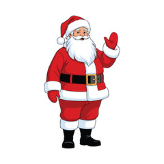 santa claus isolated on white background