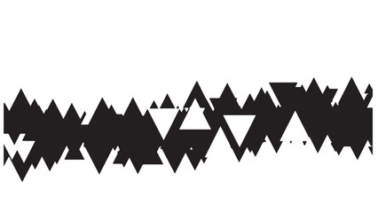 Abstract triangular pattern with black and white triangles, creating a modern design element