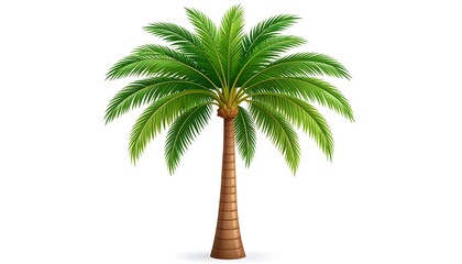 Obraz premium Vibrant tropical palm tree illustration (1)
