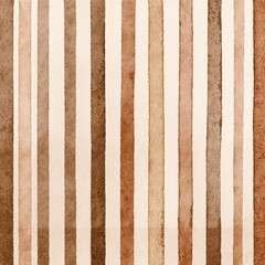 Modern Artistic Paper with Brown Stripes: Watercolor Texture and Earthy Tones for Stylish Bohemian Design in Interior Decor