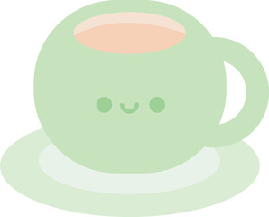 Cute pastel items for sticky notes, memo or notebook stickers elements.