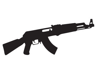 AK-47 GUN SILHOUETTE