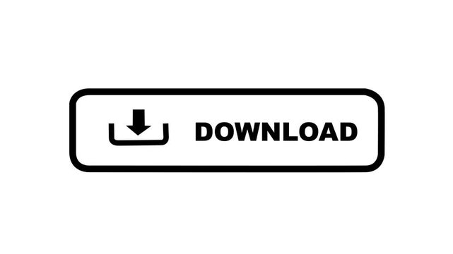 download button with arrow. Arrow, flat, internet, navigation, down, colorful, arrow, moving graphic symbol in white background. 