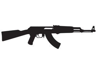 AK-47 GUN SILHOUETTE