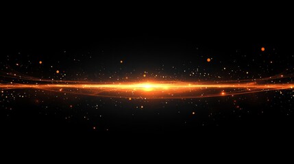 Fiery, glowing light streaks across a dark space