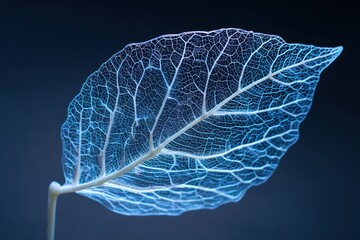 Detailed, glowing leaf veins