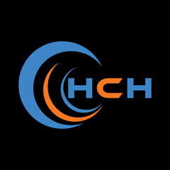 HCH letter design. HCH letter technology logo design. HCH Monogram logo design for entrepreneur.