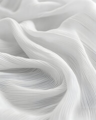 Obraz premium White fabric texture with folds and creases
