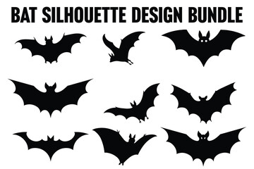 Vampire Bat Silhouette Design Pack