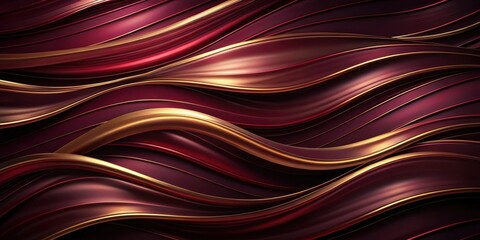 Abstract Crimson and Gold Swirling Curves A Luxurious Textured Background for Design Projects