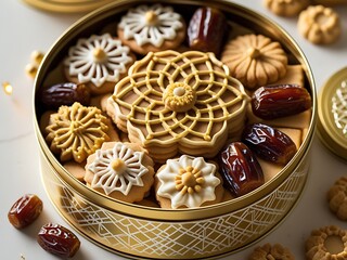 Eid Cookies  Dates Gift Tin.