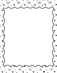 frame border hand drawing doodle element