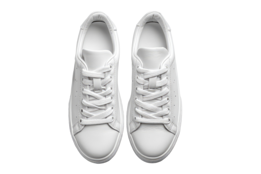 Pair of pristine white sneakers (2)