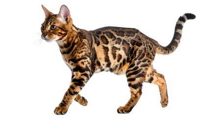 Bengal cat walking (1)