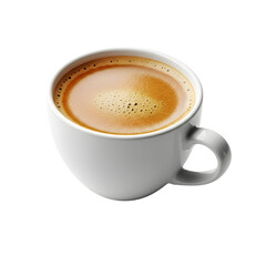Fototapeta premium White Coffee Cup Filled with Espresso.