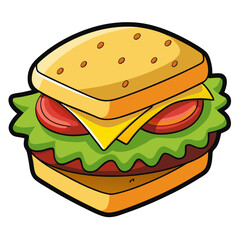 burger with cheese