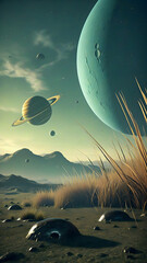 Alien Planetary Landscape