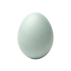 Light Gray Speckled Egg Isolated on White Background.