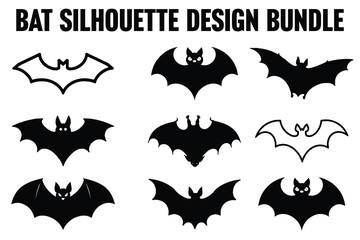 Black Bat Wings Vector Bundle