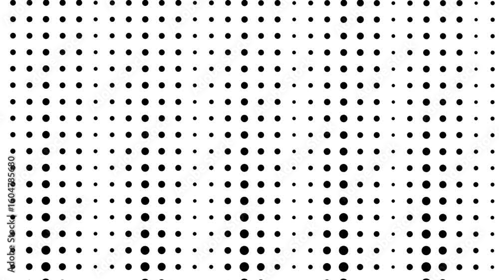 Poster halftone pattern animation for background concept