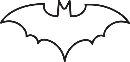 Black Bat Wings Vector Bundle