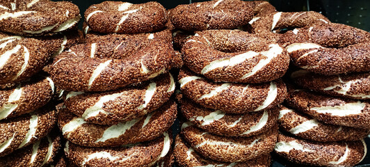simit - bagel isolated on white background 24 JUNE,2025 TURKEY,ANKARA 