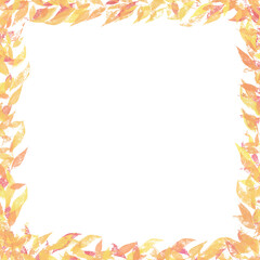 紅葉のスクエアリーフフレーム