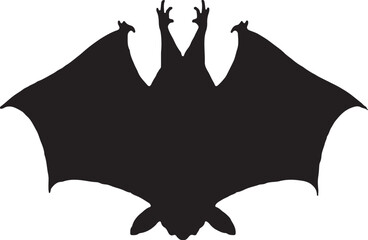 Black Bat Wings Vector Bundle