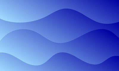 abstract blue stripes lines sea wave curves shapes on smooth gradient color textured pattern background