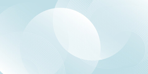 Modern abstract background. Glossy white gradient circle lines. Minimal geometric pattern. Simple graphic elements. Futuristic concept.