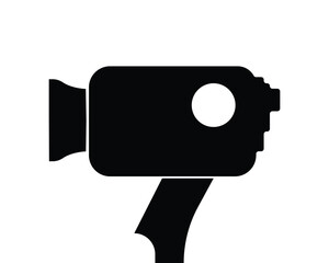 Photo camera icons set. Photography symbol.  Video camera vector icon. Photographing sign. Isolated raster illustration on white background. Movie Sign. Cinema, eps10