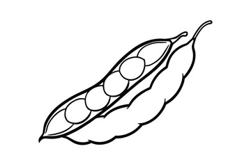 Edamame In Pod Clean White Background