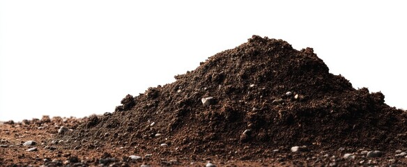 The rich soil mound ready for planting and nourishing new life.