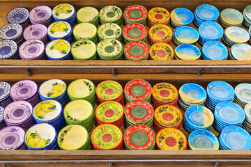 Ceramic plates for sale in Lagos, Portugal