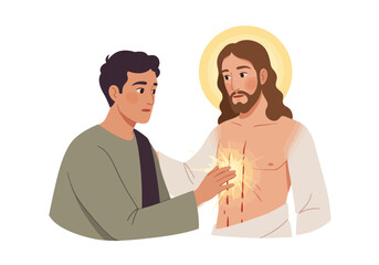 Jesus Christs Sacred Heart Touched by a Devotee.