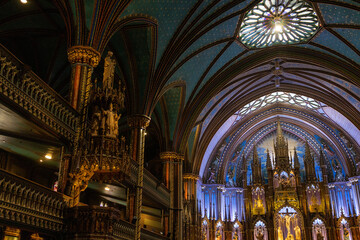 Gothic Cathedral's Ornate Interior Explored
