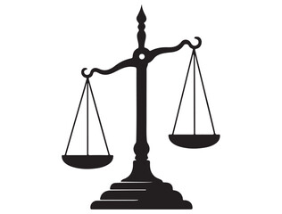 SCALE OF JUSTICE SILHOUETTE