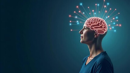 High Resolution Photo Stock Image of Advanced Cognitive Exercises for Seniors: Interactive Brain Training Methods & Innovative Mental Fitness Strategies with Empty Space