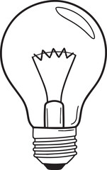 Incandescent light bulb filament and glass enclosure electricity