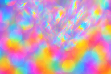 Prismatic Bokeh Lights Rainbow Hues abstract colorful