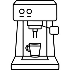 Modern Coffee Machine Vector