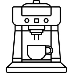 Modern Coffee Machine Vector