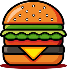 Classic Cheeseburger Icon