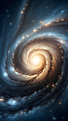 Vibrant Spiral Galaxy