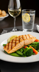 Grilled Salmon with Vegetables: Restaurant-Style Recipe Inspiration