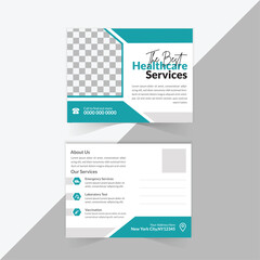 Modern Medical Postcard Design Template