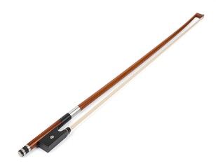 Violin bow on a white background