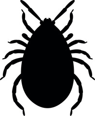 Black tick silhouette icon